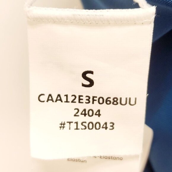 Womens Blue One-Piece Swimsuit With Adjustable Straps & Ruched Details Size S - Picture 3 of 9